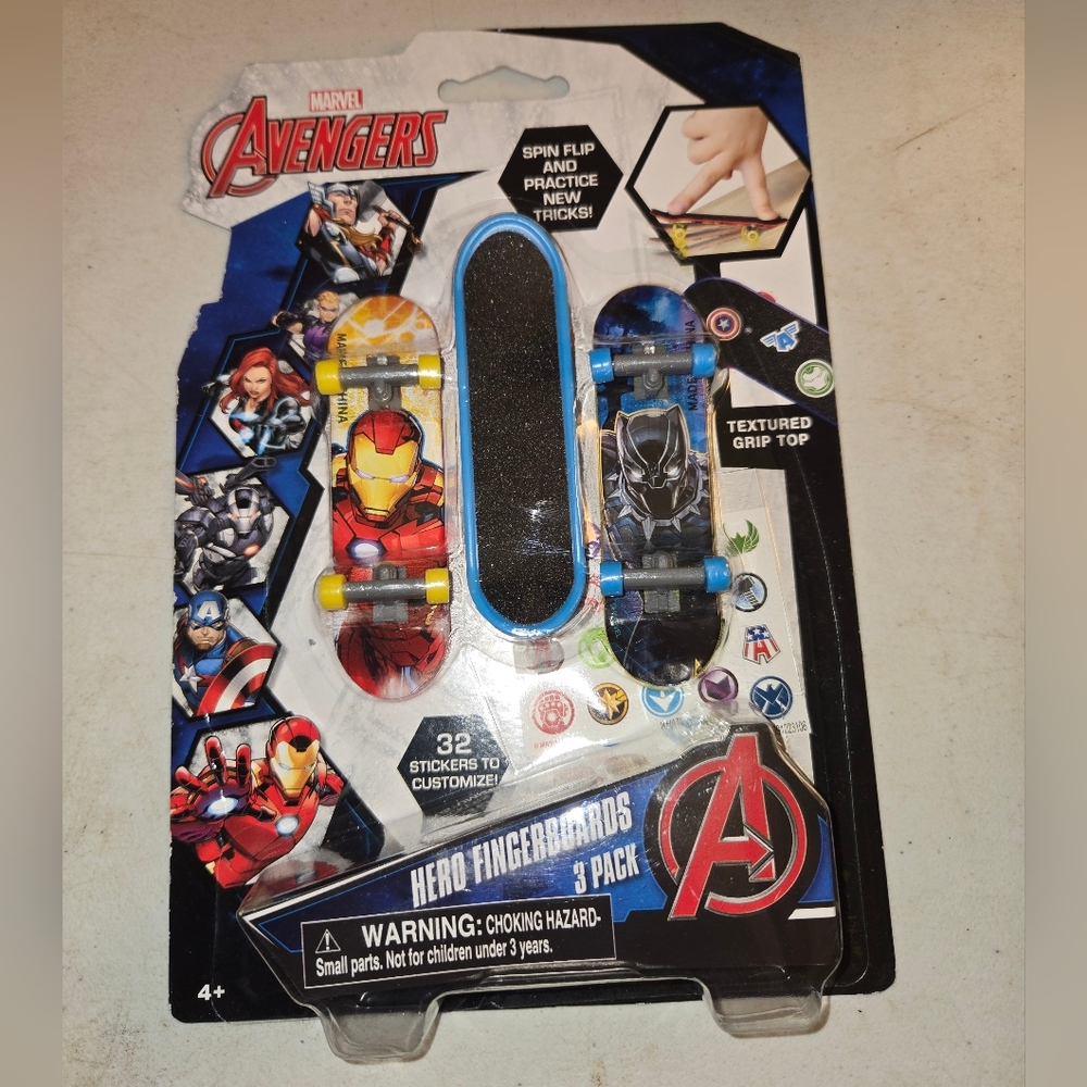 Marvel Avengers Hero Fingerboards Texh Deck 3 Pack